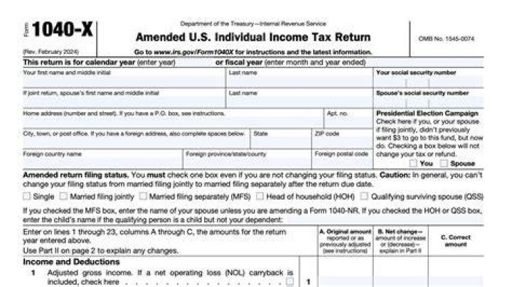CAN 2017 1040x be filed electronically?