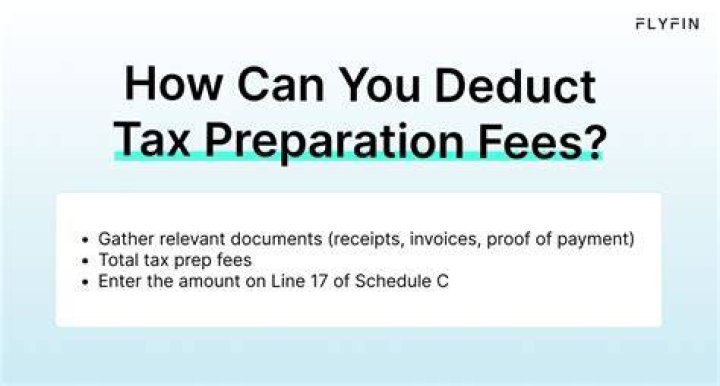 Can I deduct professional fees?