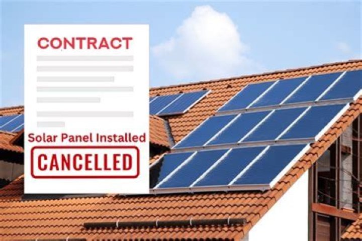 Can you cancel solar panel contract?