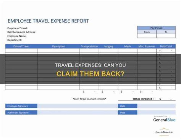 Can you claim travel expenses for work?