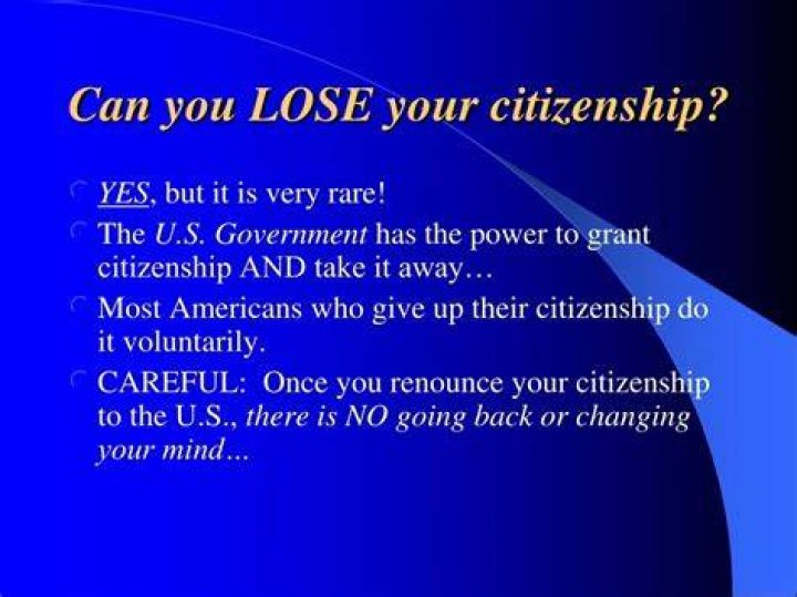 Can You Lose Your citizenship if you live outside of the US?