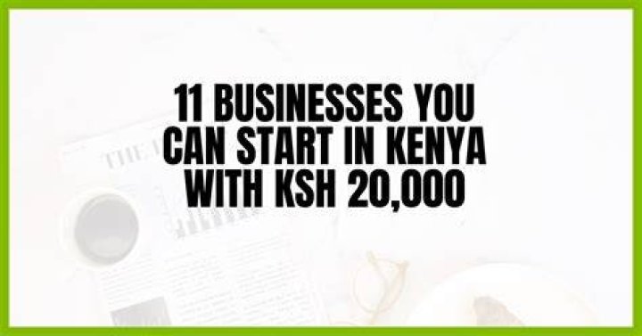 Can you start a business with 20000?