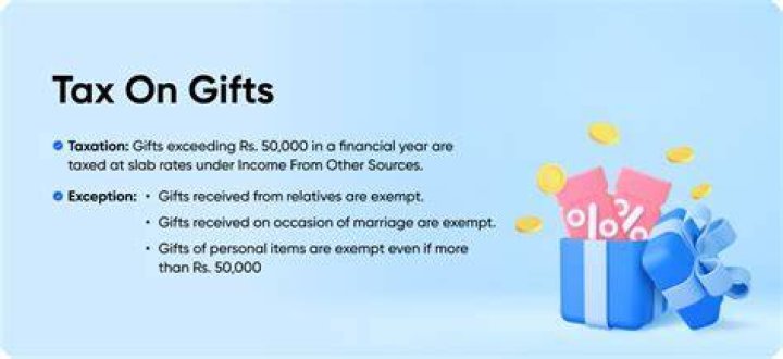 Under which situation is gift not taxed?