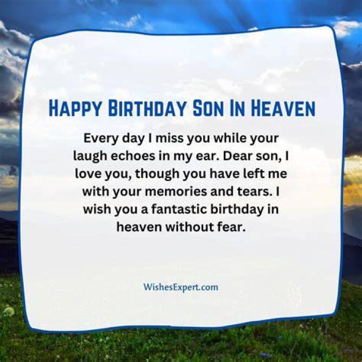 What do you say to your dead son on his birthday?