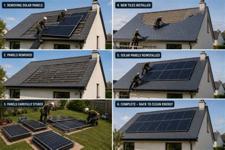 What happens if you have to replace your roof and you have solar panels?