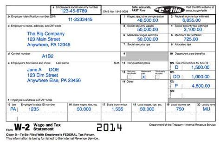 What information do you need from your W-2 to file taxes?
