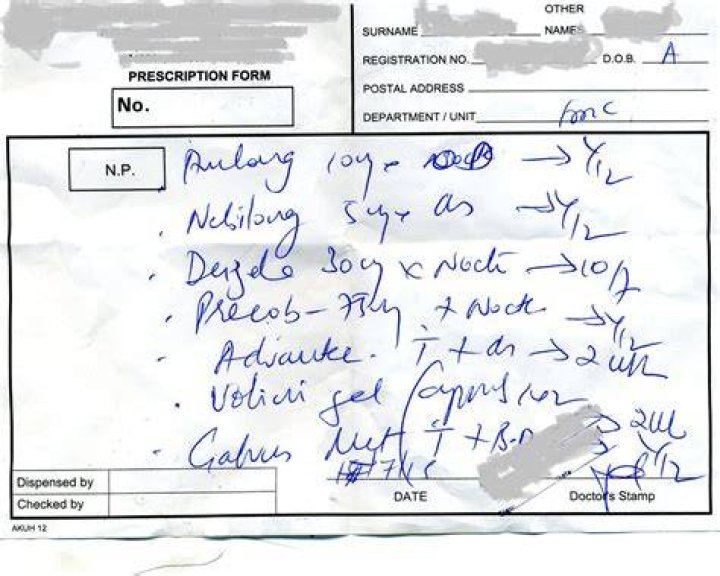 What should be done with partially filled prescriptions?